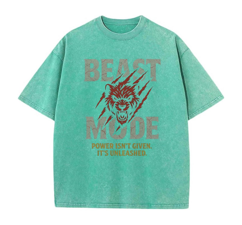 BEAST MODE ACID TURQUOISE-GREEN TEES