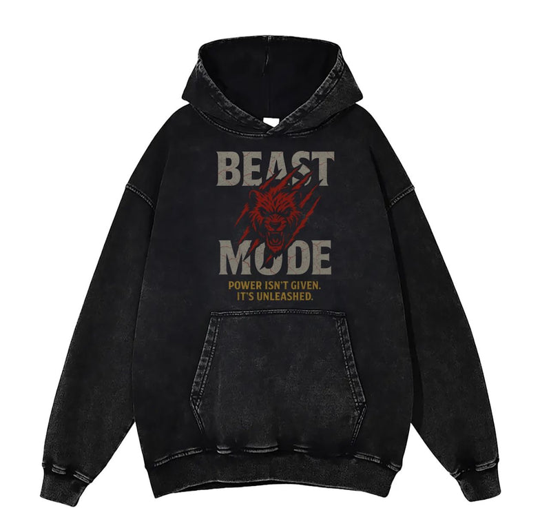 BEAST MODE ACID BLACK HOODIE