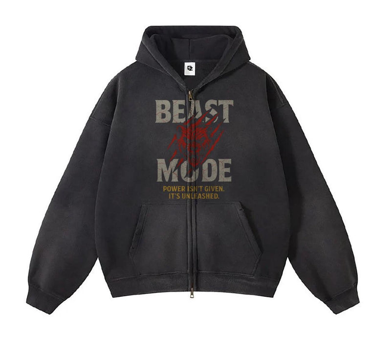 BEAST MODE ACID BLACK HOODIE
