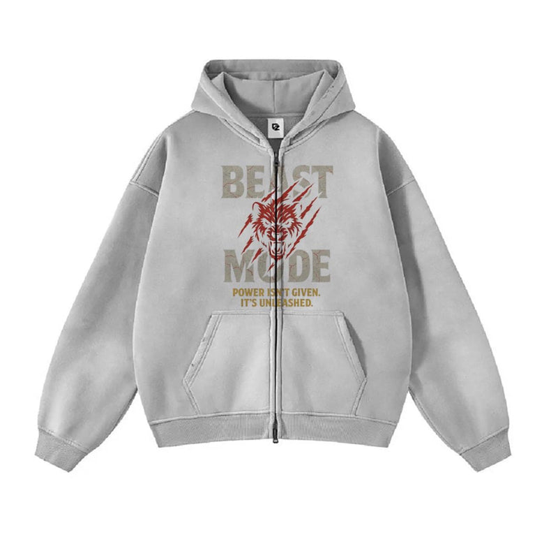 BEAST MODE ACID WHITE HOODIE
