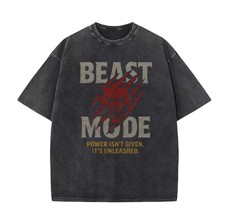 BEAST MODE ACID BLACK TEES