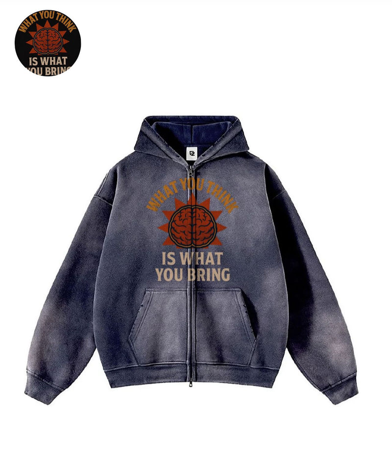 MANIFEST ACID GREY-BLUE HOODIE