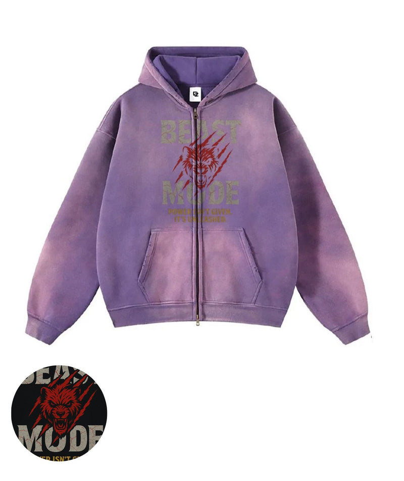 BEAST MODE ACID PURPLE HOODIE