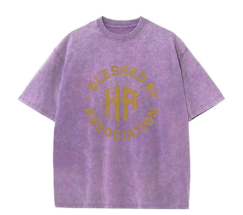 BLESSED BY ASSOCIATION ACID PURPLE TEES