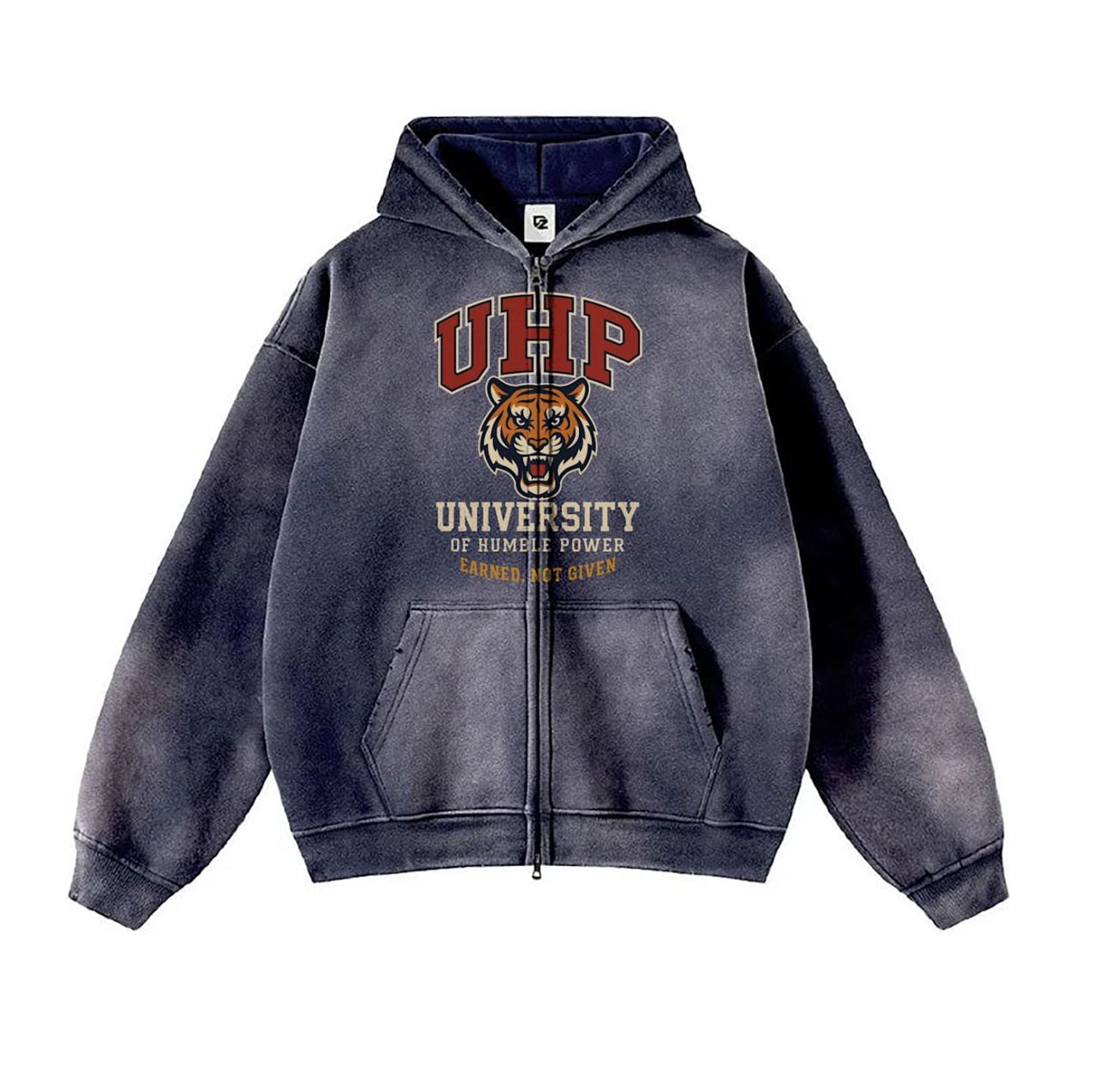 HF UNIVERSITY ACID DARK BLUE HOODIE