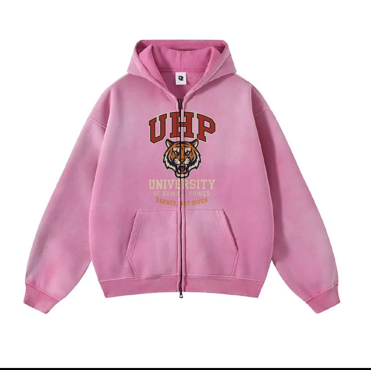 HF UNIVERSITY ACID PINK HOODIE