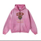 HF UNIVERSITY ACID PINK HOODIE
