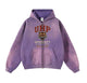 HF UNIVERSITY ACID DARK PURPLE HOODIE