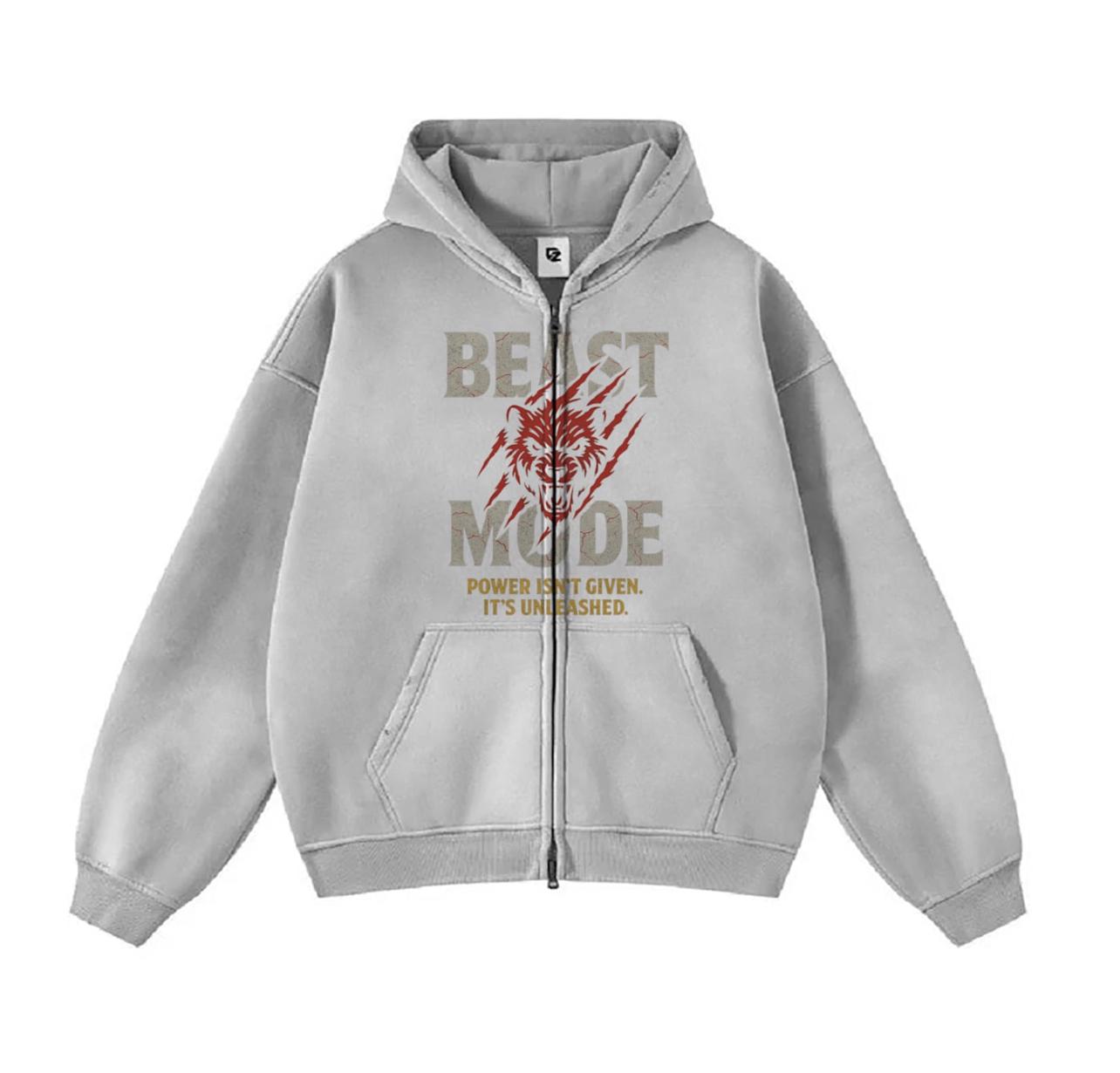 BEAST MODE ACID WHITE HOODIE
