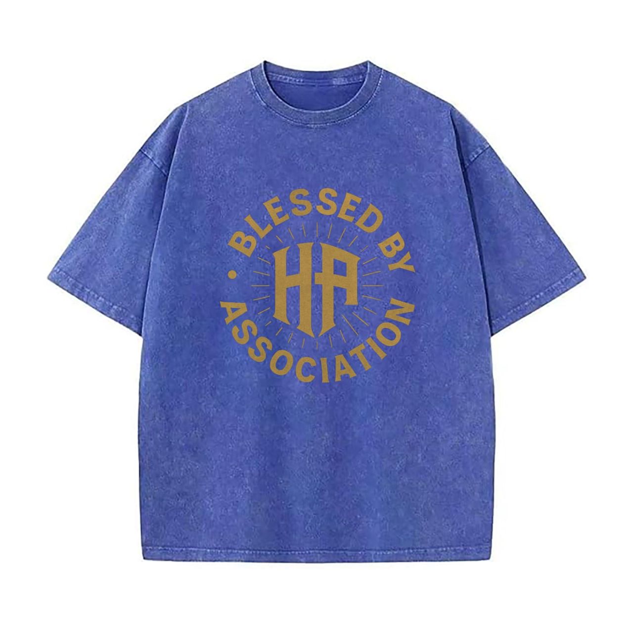 BLESSED BY ASSOCIATION ACID BLUE TEES